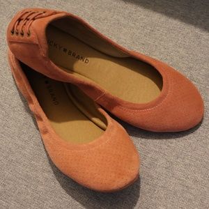 NEVER WORN Lucky Brand Pink Ballet Flats